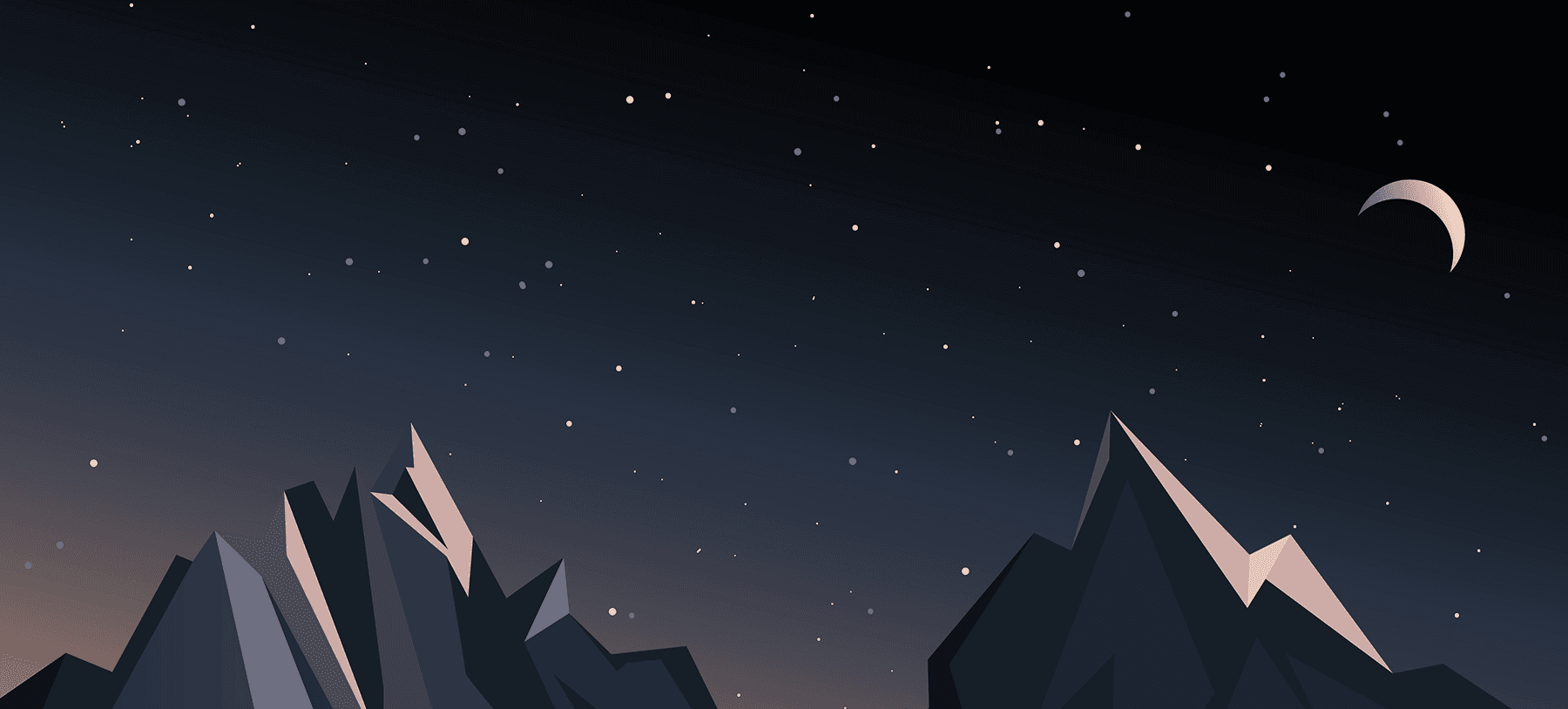 Mountains by night