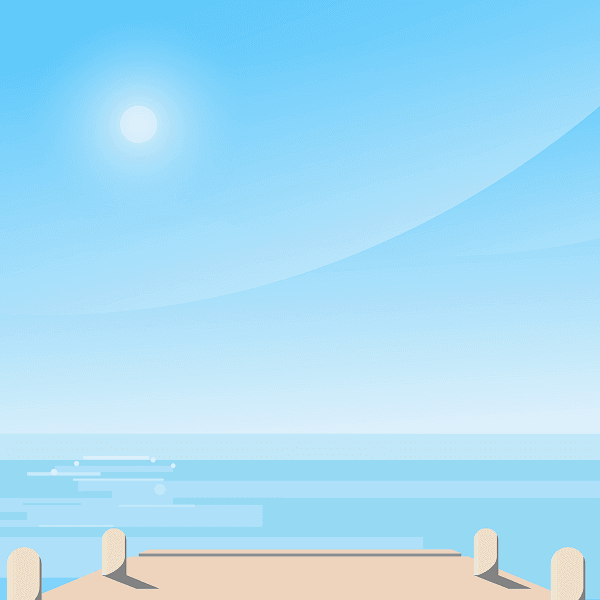 Sky with sun (square)