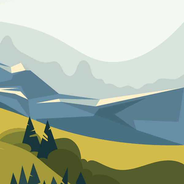 Sky with mountains and path